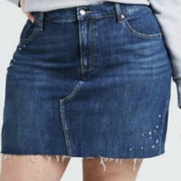 Levi's high rise denim Mini skirt, With stars, Sz 18W New With Tags - Picture 2 of 14